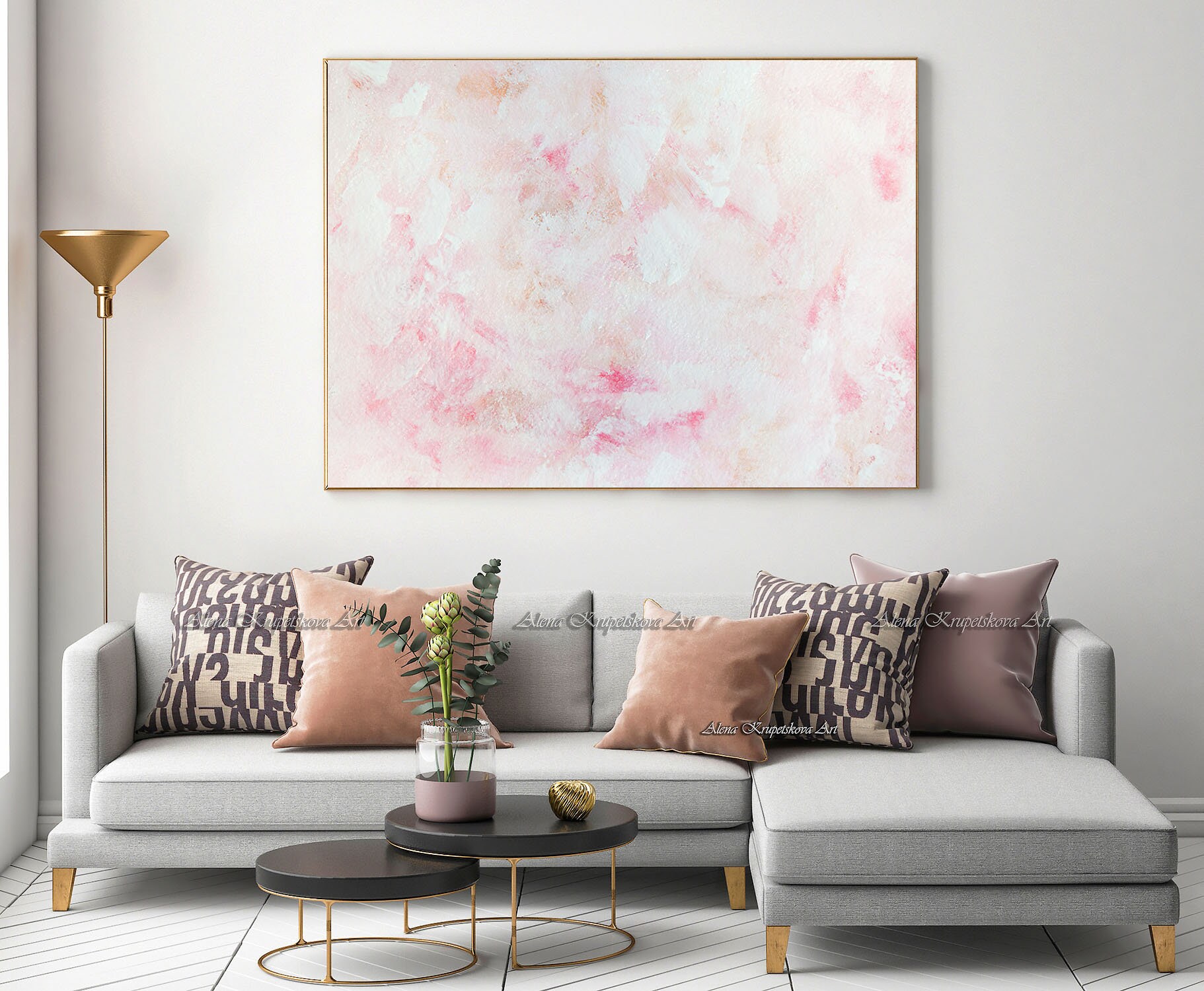 Pastel Wall Art Print Soft Pastel Painting Pastel Abstract Etsy