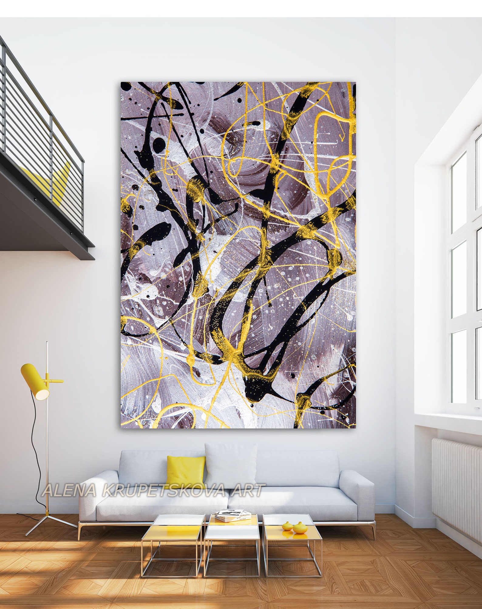 Neutral canvas print for home decor Unique wall art large Etsy