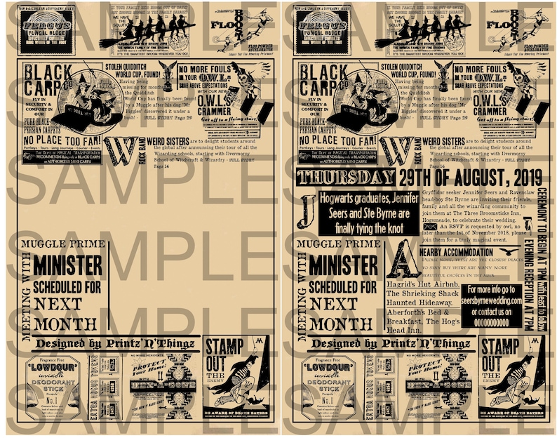 Daily Prophet Sign Printable