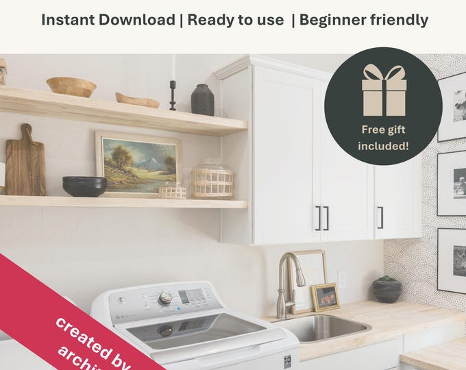 Custom Laundry Room Interior Design, Laundry 3D Render Realistic ...