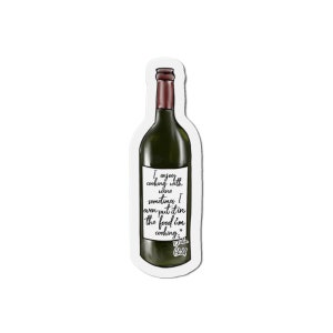 Julia Child Wine Magnet: Hand-Drawn Charm, Gourmet Kitchen Decor, Classic Cuisine, Culinary Elegance, Quirky Fridge Art, Foodie Gift