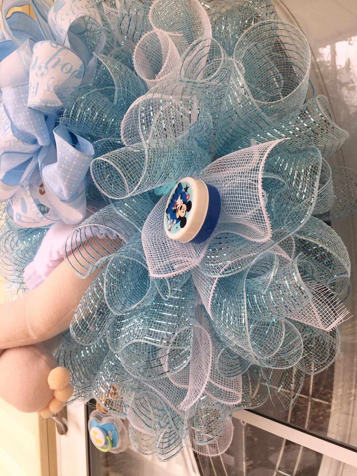 Baby boy wreath baby wreath boy wreath nursery wreath Etsy