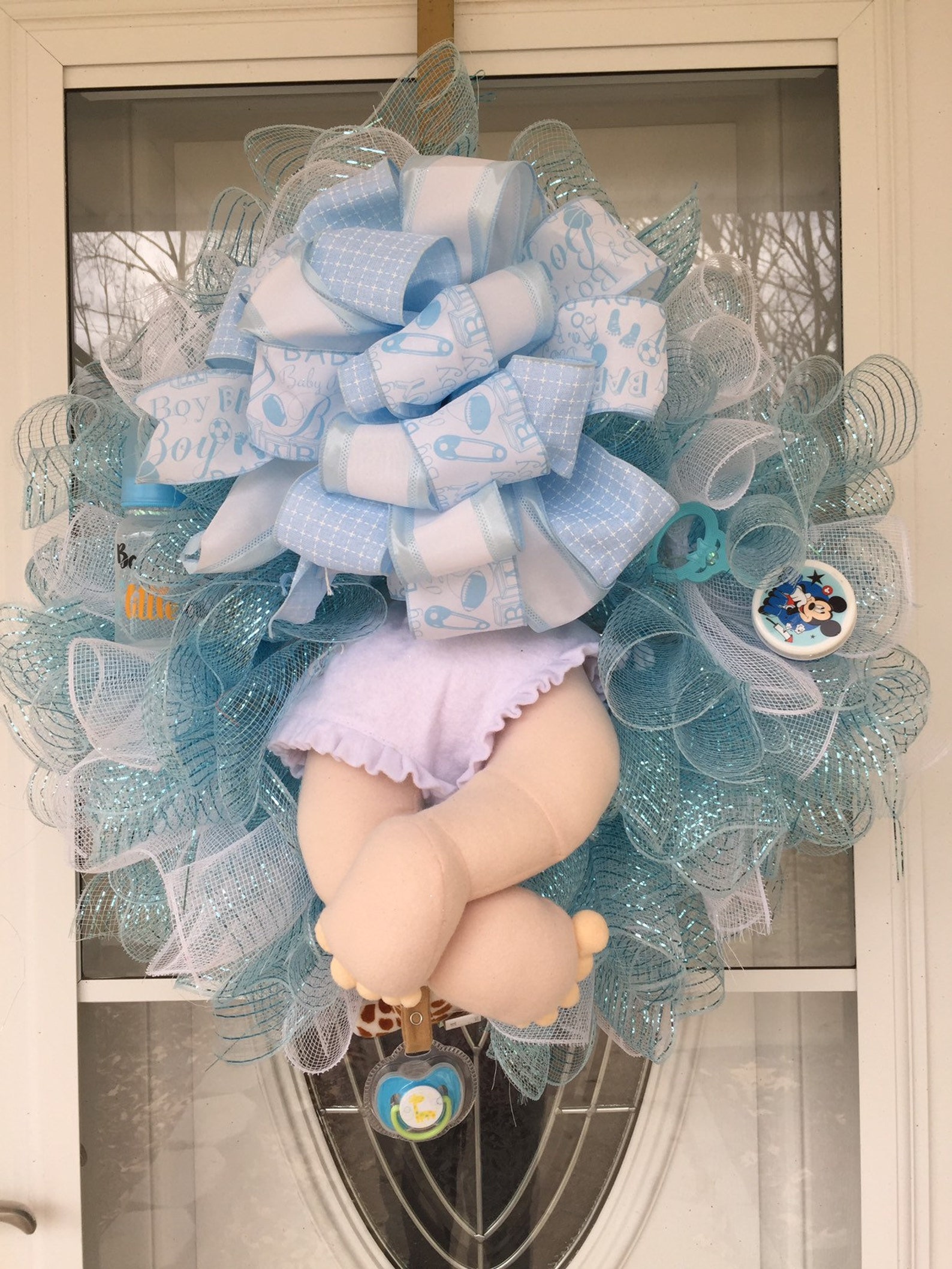 Baby Boy Wreath Baby Wreath Boy Wreath Nursery Wreath Etsy