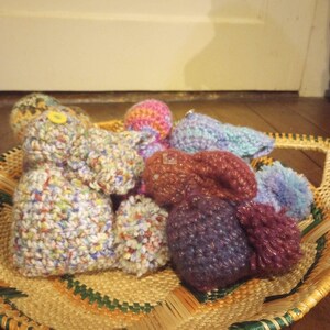 Handmade Rustic Crochet Bunny Rabbit Stuffed Animal Plushie