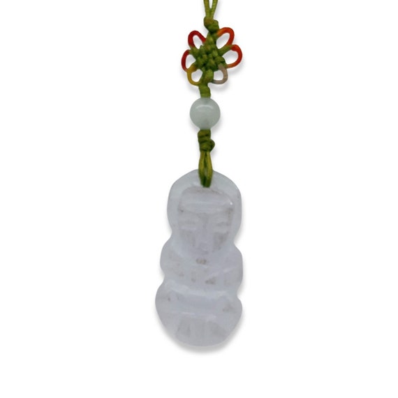 Vintage Jade Figurine Charm Pendant / String Jade… - image 7