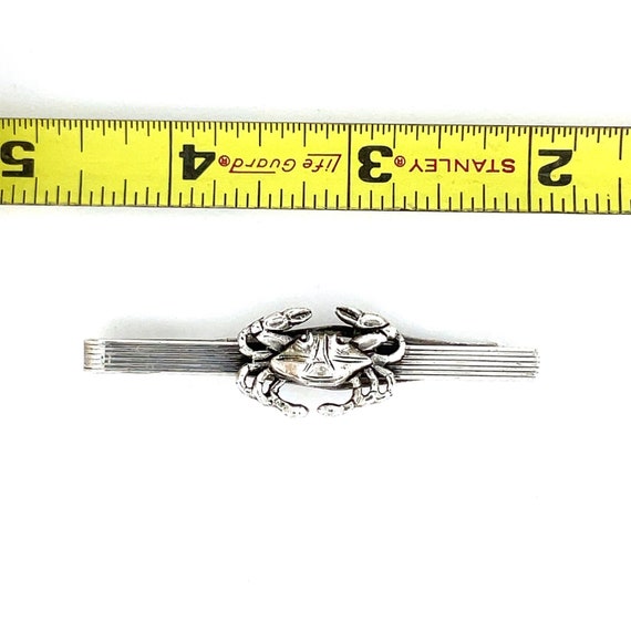 Vintage Danecraft Crab Tie Clip / Sterling Silver… - image 6