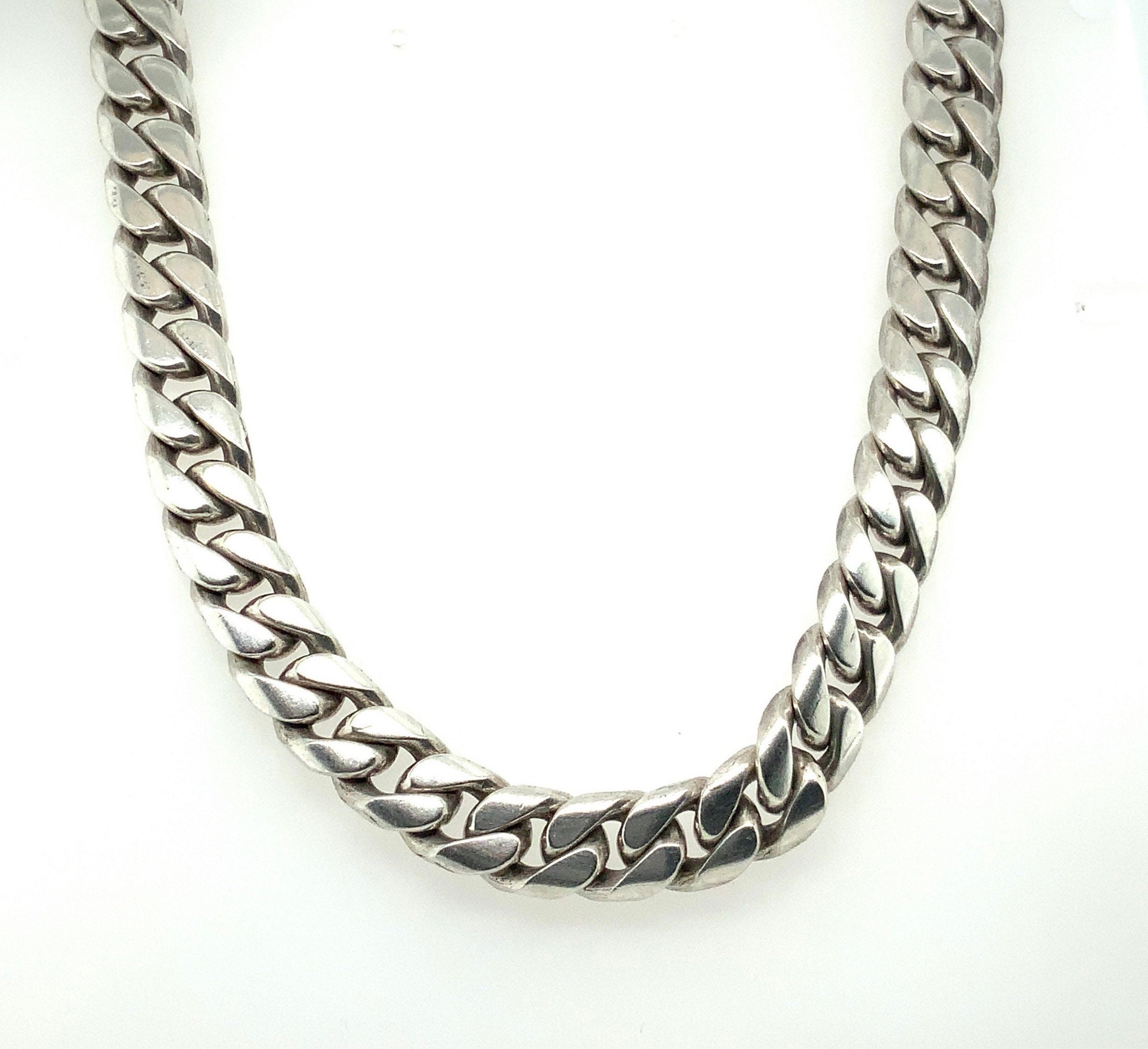 18 inch sterling silver 2024 cuban link chain