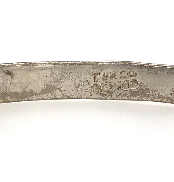 Vintage Silver Plated Taxco Mexico Bangle / Silve… - image 5