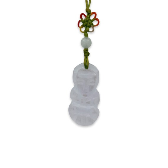 Vintage Jade Figurine Charm Pendant / String Jade… - image 10