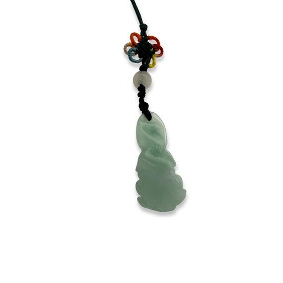 Jade Buddha String Floral Pendant / Buddhist Jade… - image 9