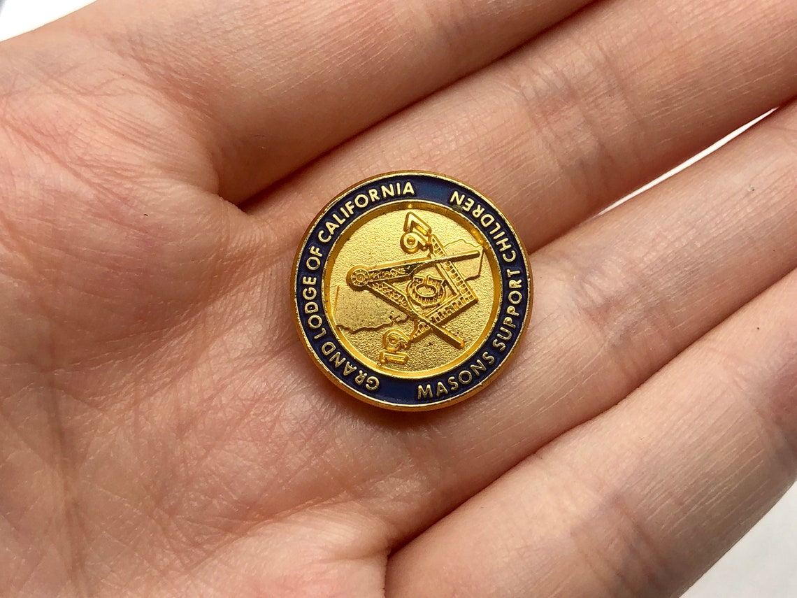 Grand Lodge Of California Masons Support Children Pin Etsy UK