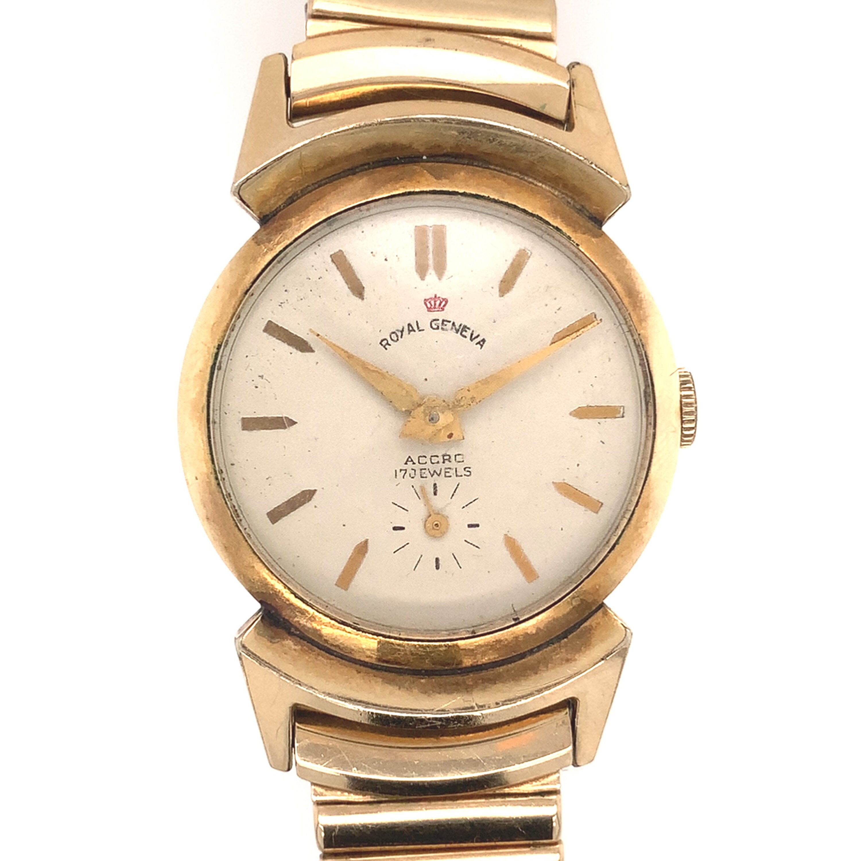 Vintage Royal Geneva 31mm Watch 1950s Manual Wind VTG Wrist