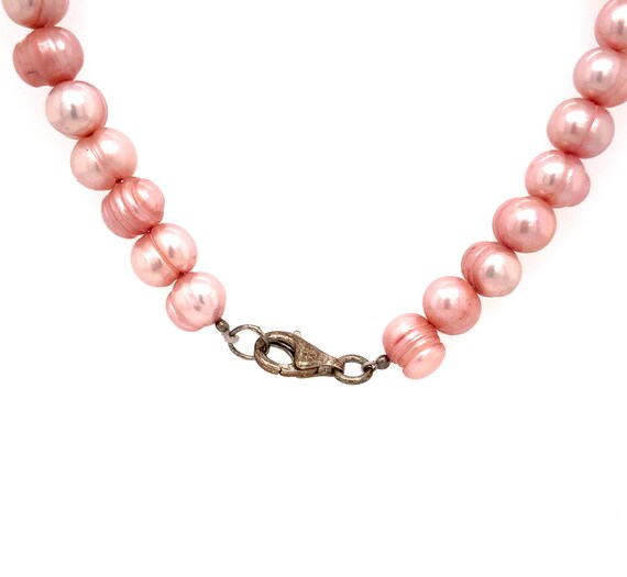 Vintage Silver, Baroque Pink Cultured Pearls, Mar… - image 7