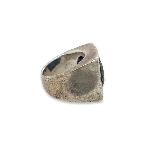 Stingray Leather Silver Ring / Solid Sterling 925… - image 7