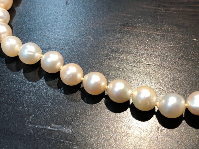 Vintage Pearl 14K White Gold Necklace