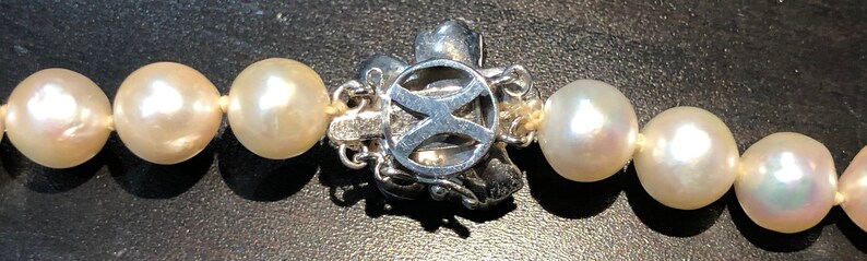 Vintage Pearl 14K White Gold Necklace
