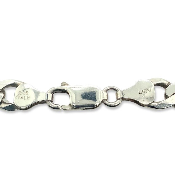 22 Vintage Silver Figaro Chain Necklace Solid Italy 925 Etsy