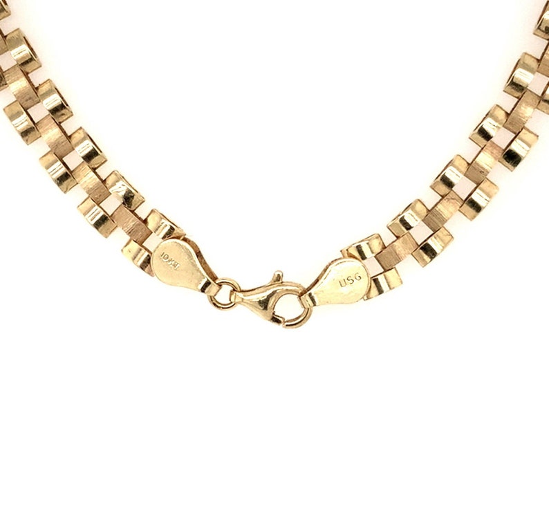 Rolex Link Chain Necklace / Solid 10K Yellow Gold / Rolex Etsy