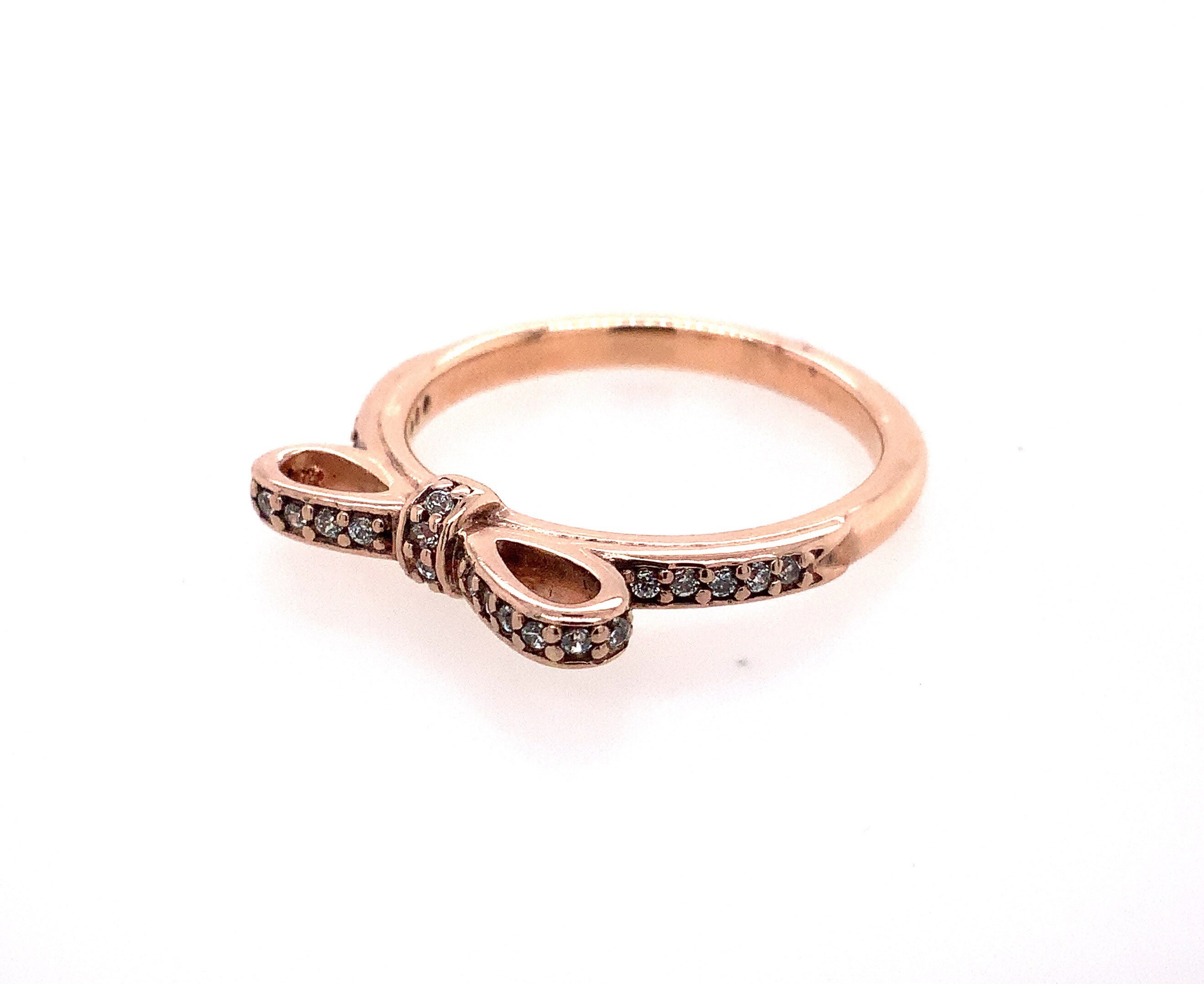 Pandora Rose Bow Ring / Cubic Zirconia 