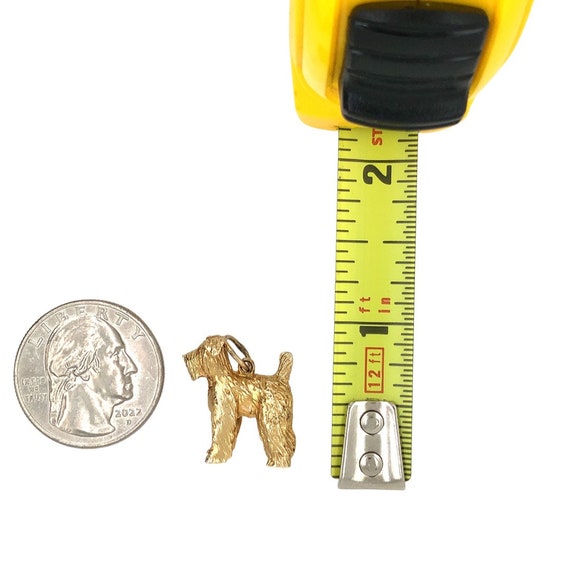 Scottish Terrier Dog Gold Pendant / Solid 14K Yel… - image 3