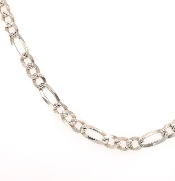 Vintage Silver Figaro Chain / Solid Sterling Silve