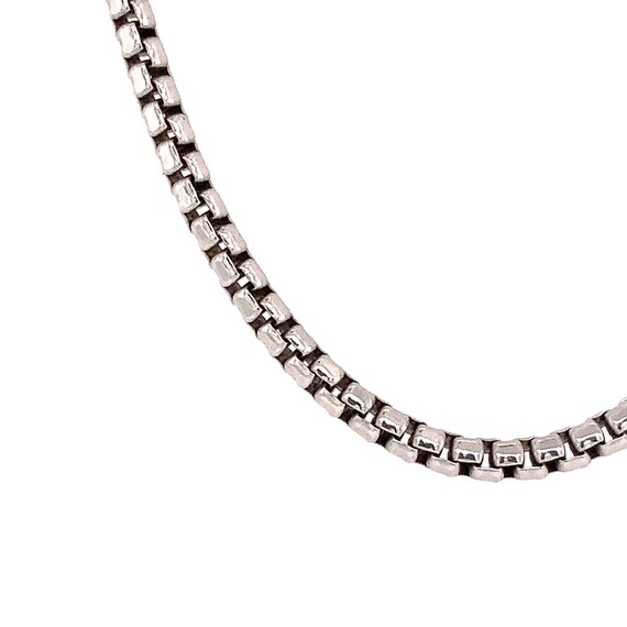 2mm silver box chain best sale