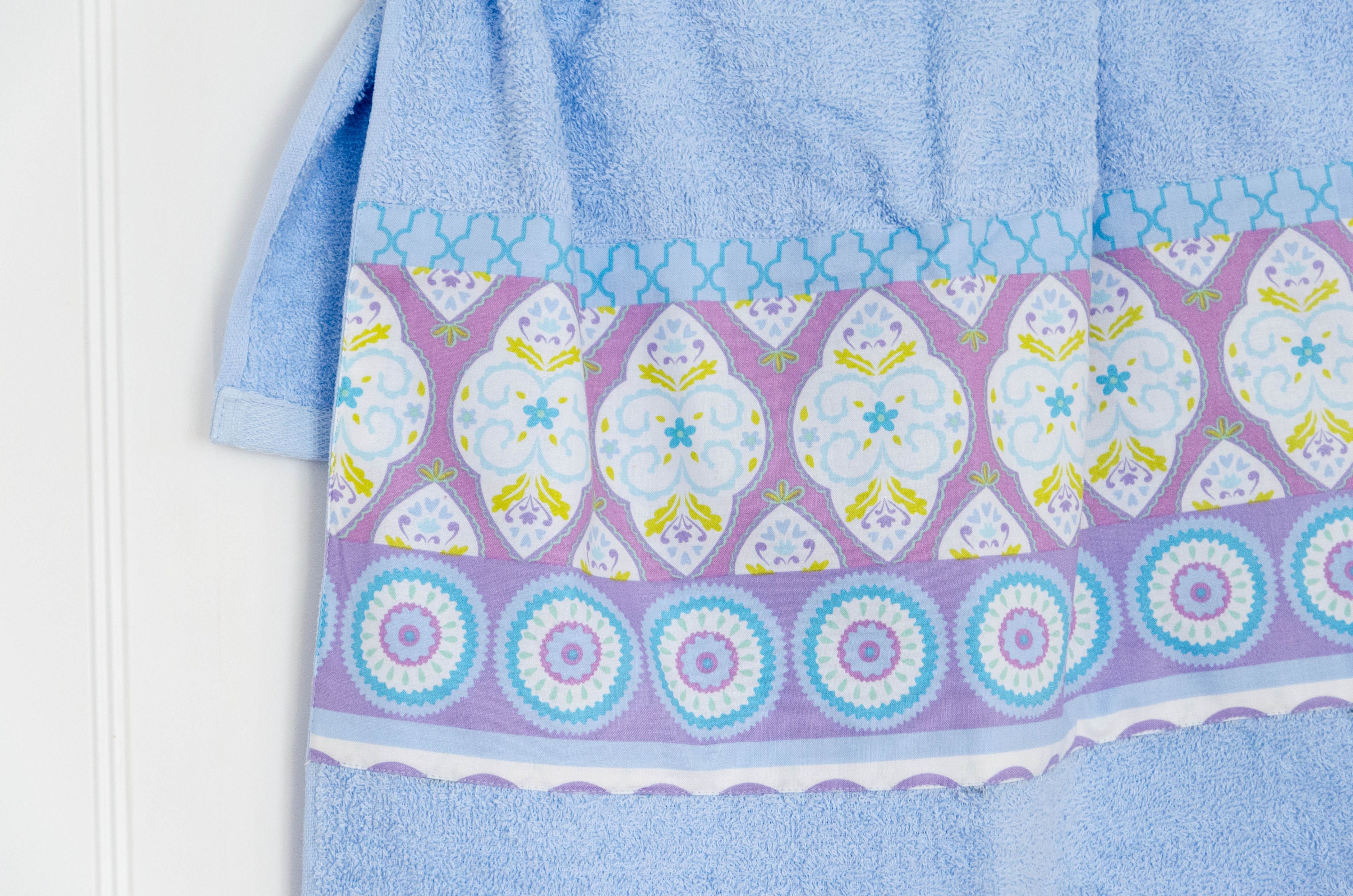 Handmade Hand Towel With Ornaments. Blue Oriental Decorative Etsy UK