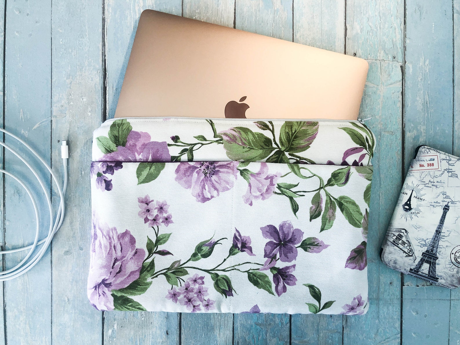 Floral Fabric Laptop Case. Laptop Bag for Macbook Air Etsy