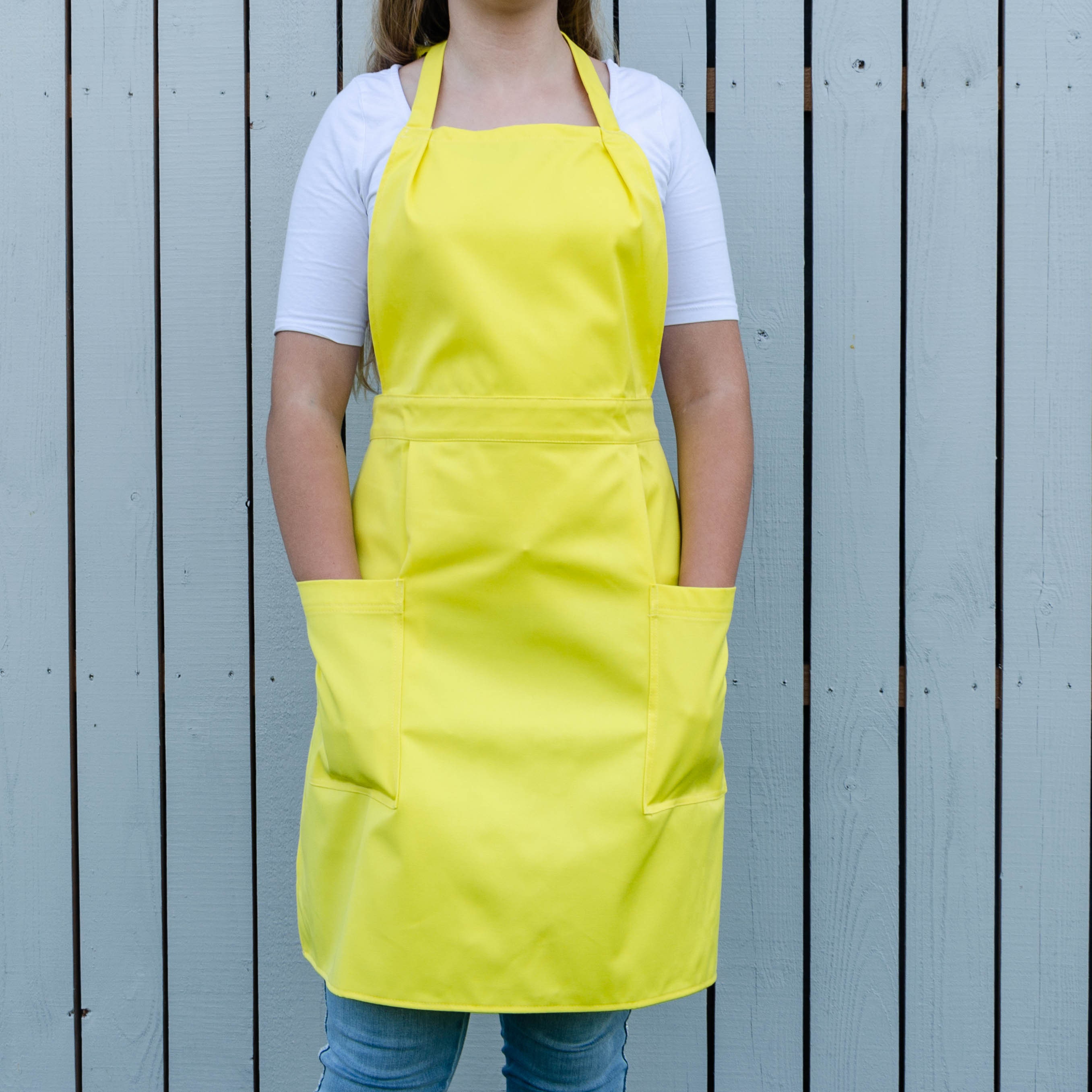 Aprons for Women. Yellow Full Apron for Woman Woman Apron Etsy