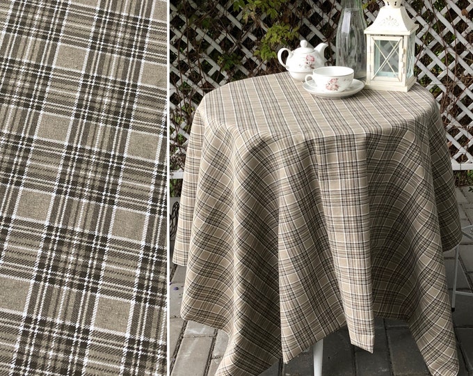 Arbuthnot Modern Tartan Plaid Tablecloth main image 0