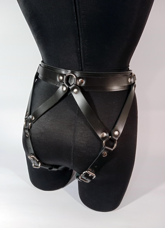 Bondage Harness Per Torace In Vera Pelle Da Uomo Taglia Unica Bdsm Zado - Foto 4