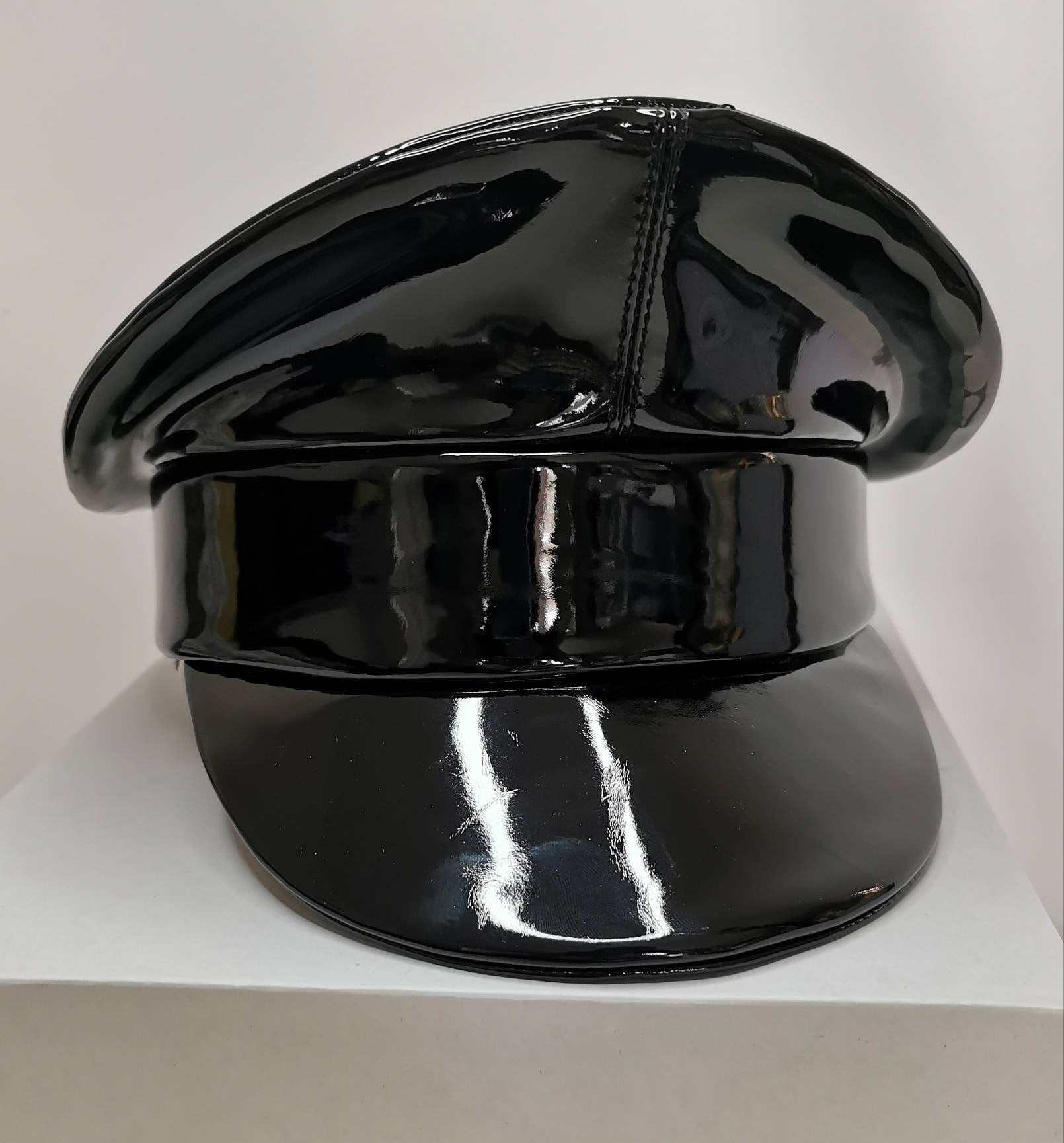 Premium Model Fetish Cap Hat Domina BDSM Lack PVC Made to Measure ...