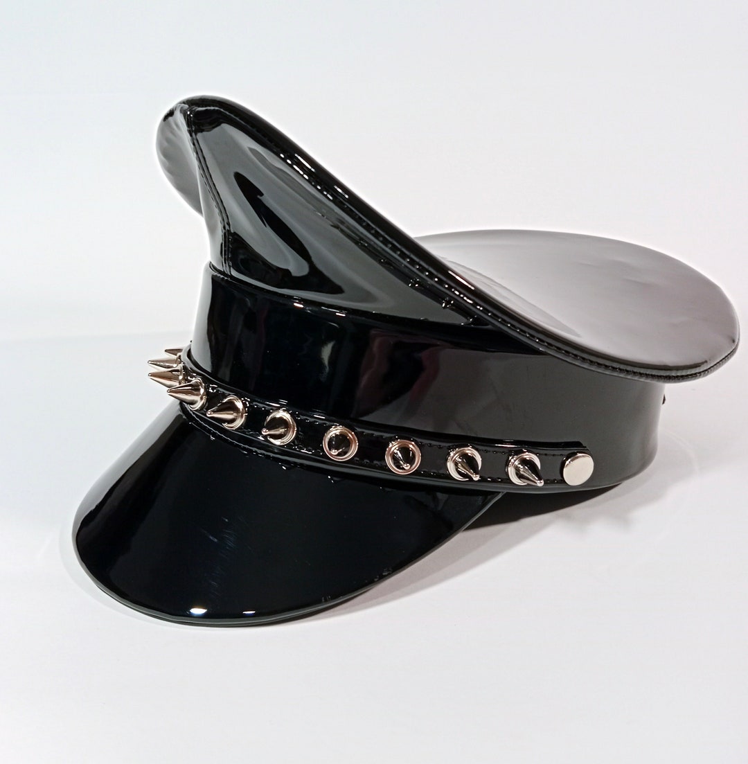 Premium Model Fetish Hat Cap Domina BDSM Lack PVC Made to Measure Domination Gay Spikes Like Latex - Etsy