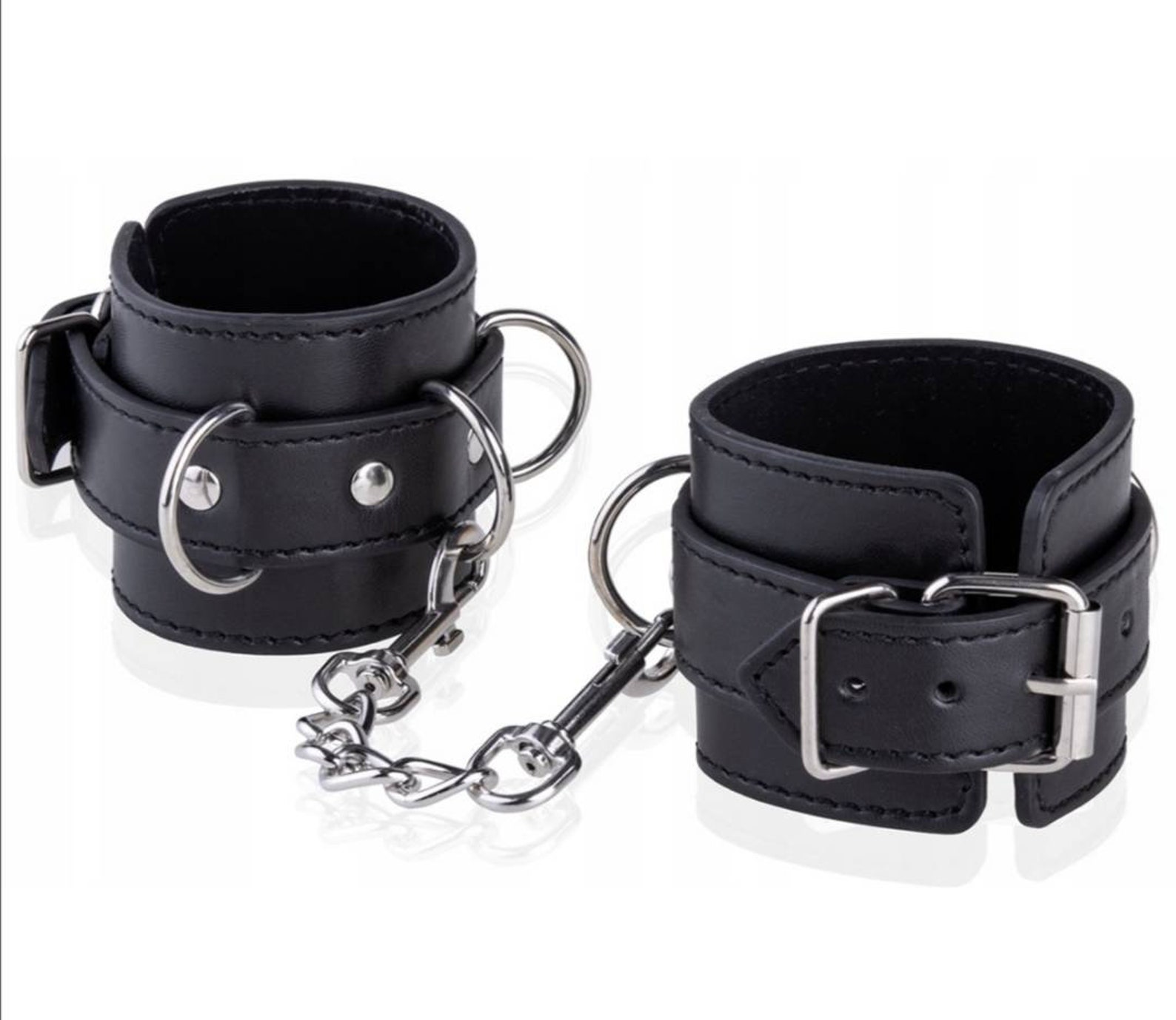 Simply Handcuffs ECO leather bondage BDSM fetish slave | Etsy