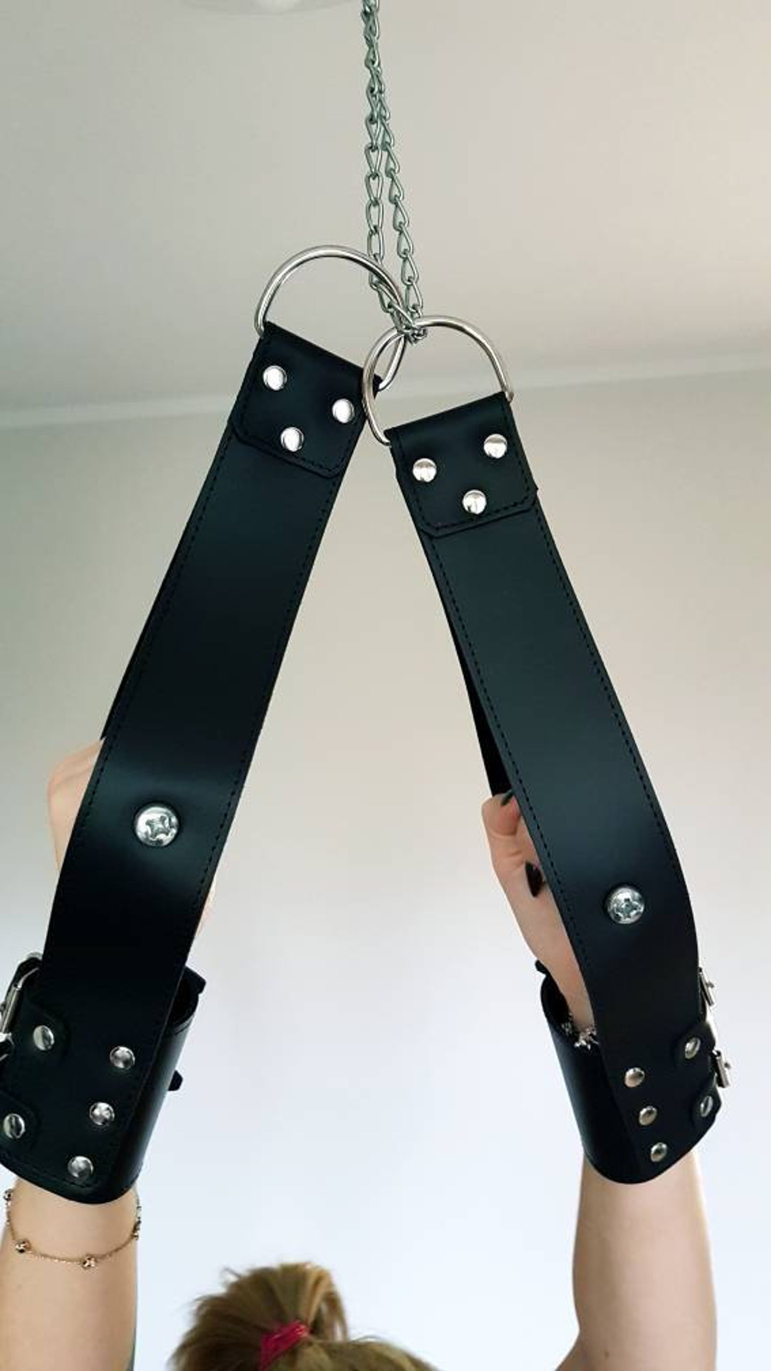 Suspension handcuffs for hanging leather BDSM Bondage PLUS Etsy