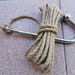 Natural jute rope 8mm and Anal Hook Steel Bondage Shibari set BDSM fetish