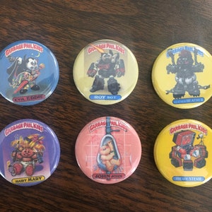 Garbage Pail Kids magnets or pin back buttons