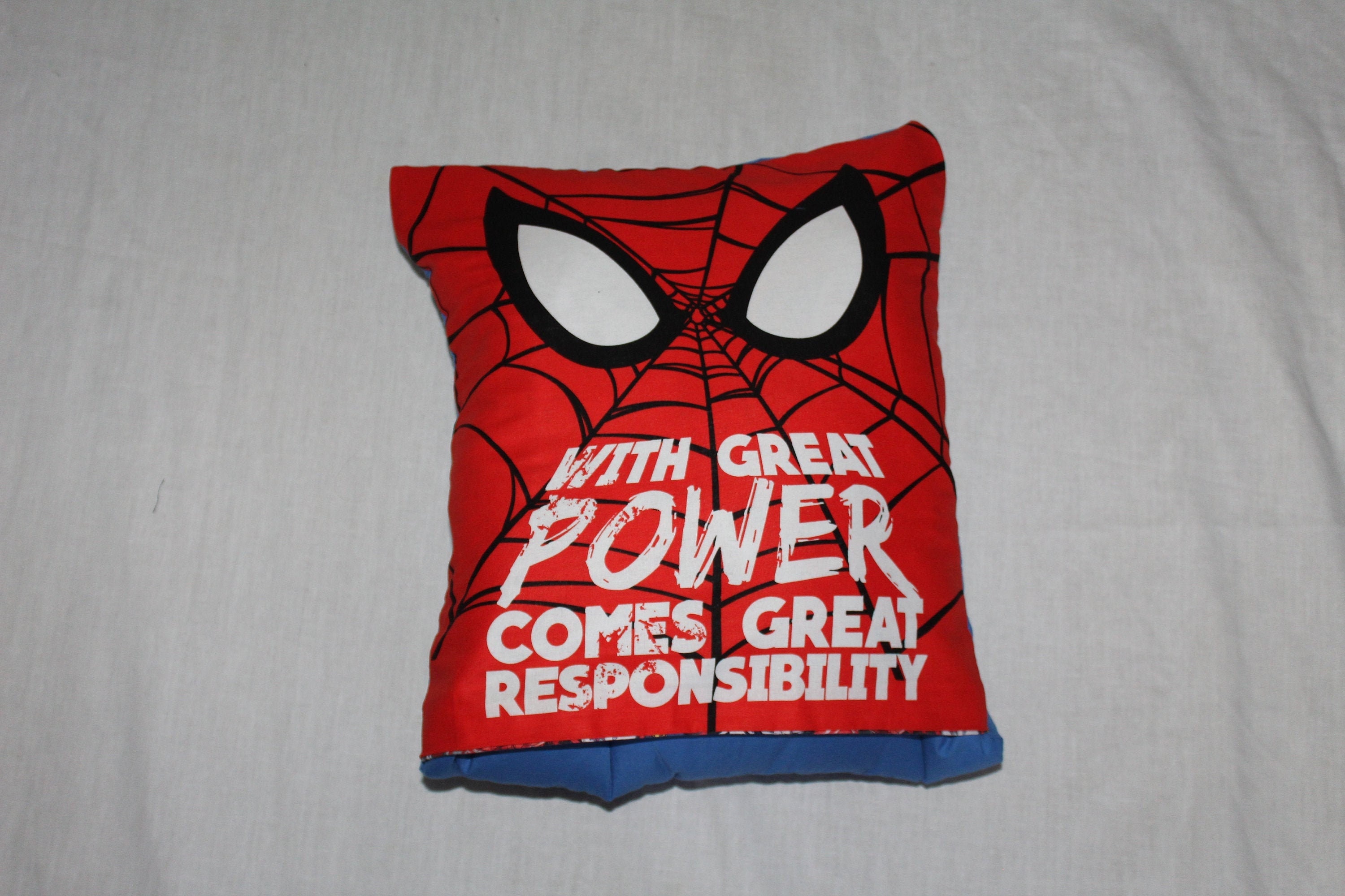 Superhero Spiderman Pillow Blanket Etsy