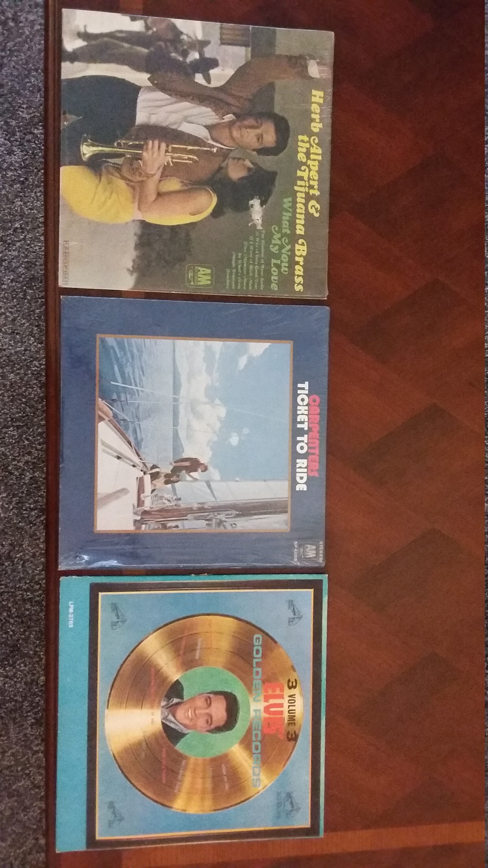 Elvis Presley, the Carpenters, and Herb Alpert Record Albums Etsy