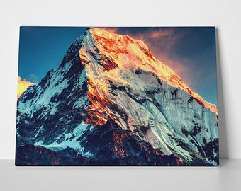 X1506 Himalayan mountains blue skies over mount Everest Poster Print