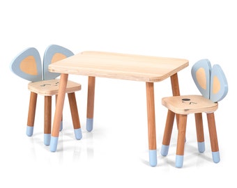 Kids Table And Chairs Etsy
