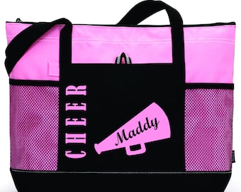 Personalized Custom Tote Bag Purse Cheer Dance Gymnastic Championship Cheer Mom Cheer Meet Spirit Wear Dance Class Cheer Class High School