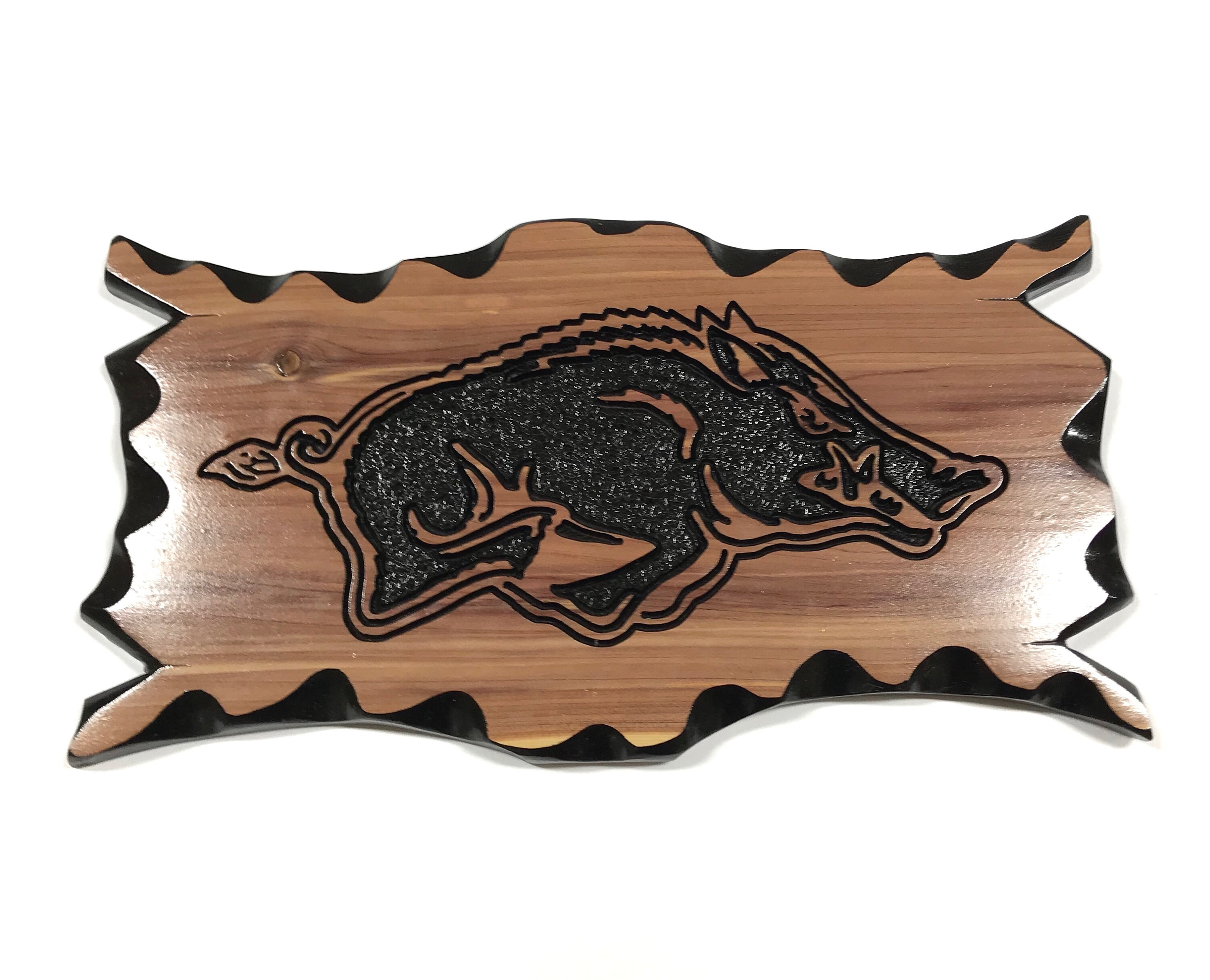 Large Wood Razorback Sign Arkansas Razorbacks Routed Wood Sign, Rustic Hog Decor - Etsy