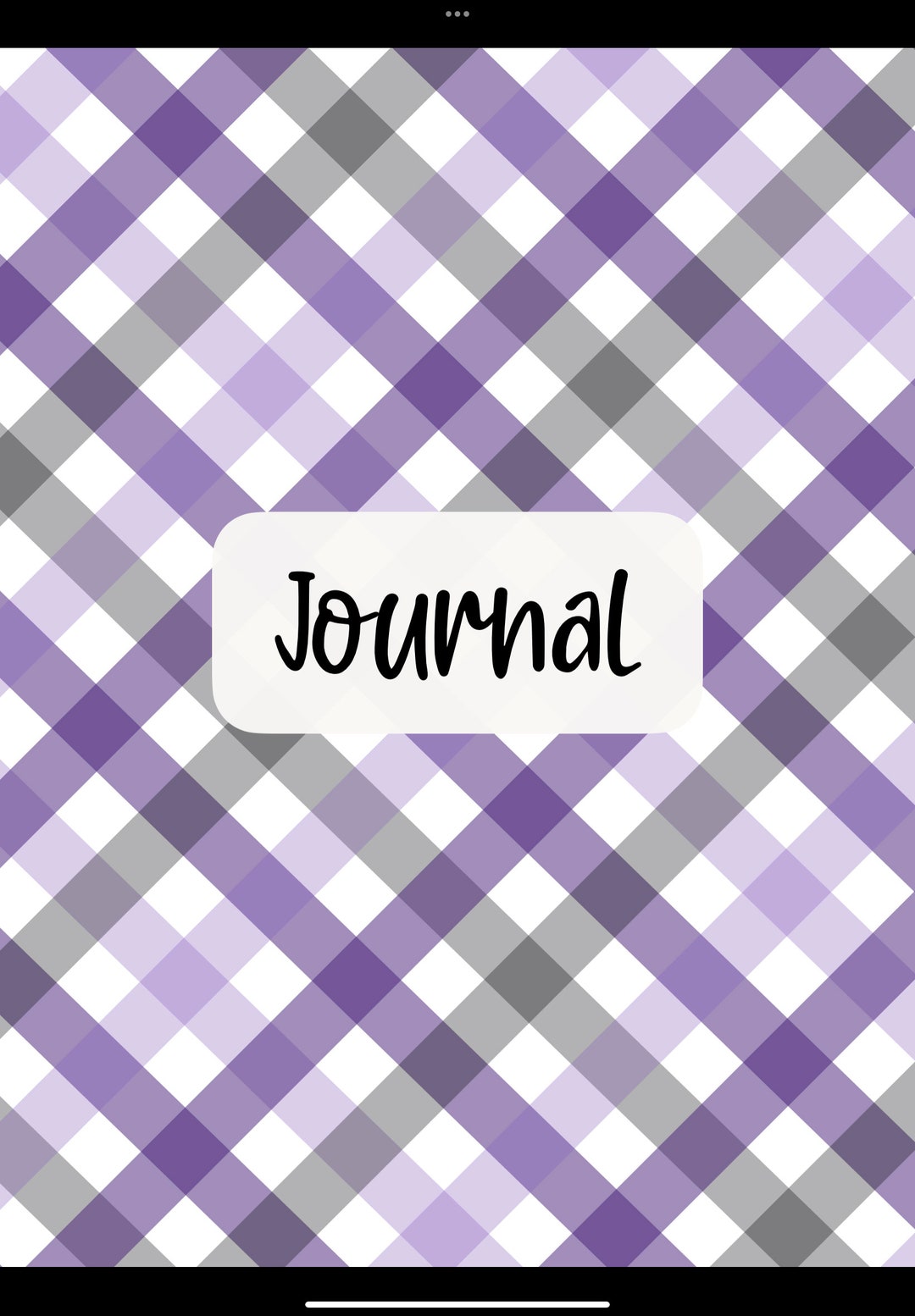 Purple Digital Journal Pdf Printable Goodnotes Notability Etsy