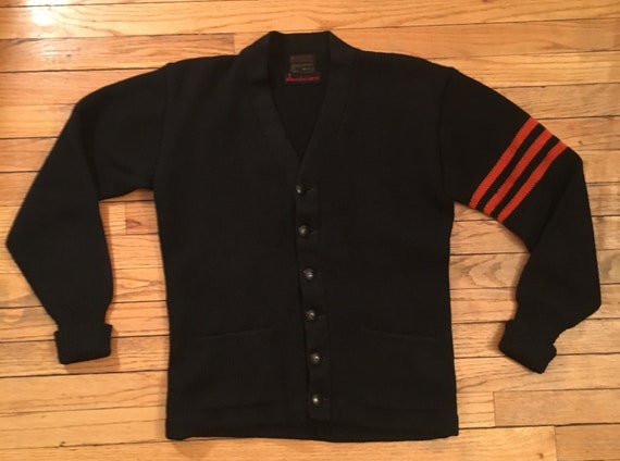 1930s-40s High School Wool Sweater