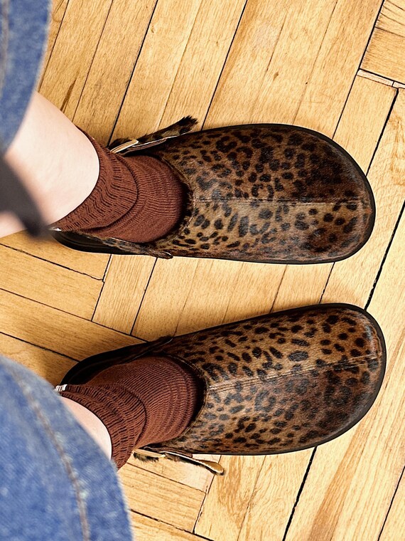 Leopard Clogs Barefoot Leather Shoes Cheetah Clogs for Women Platform Clogs Custom Barefoot Slippers Handmade Buckle Clog Shoes Etsy