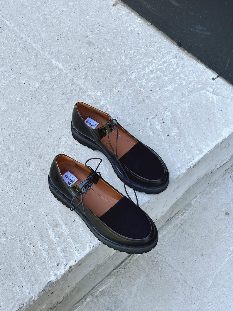 Black Mary Jane shoes women, Leather shoes women, Platform shoes, Custom made shoes, Mod shoes