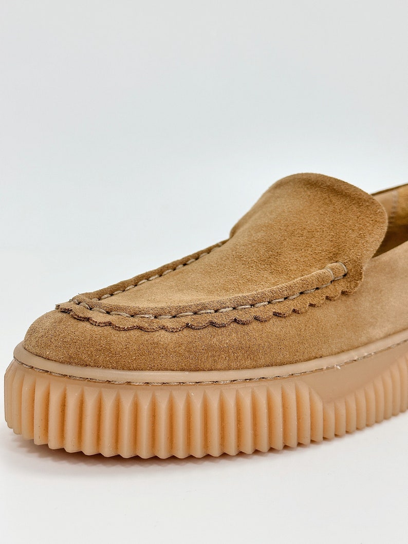 Shoes women, Chunky loafers, Custom shoes, Handmade shoes, Cute shoes, Beige loafers woman, Leather shoes, Cute slippers