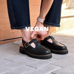 Womens black eco vegan leather sandals, Fisherman vegan sandals, Eco friendly sandals, Womens vedan sandals, Custom shoes