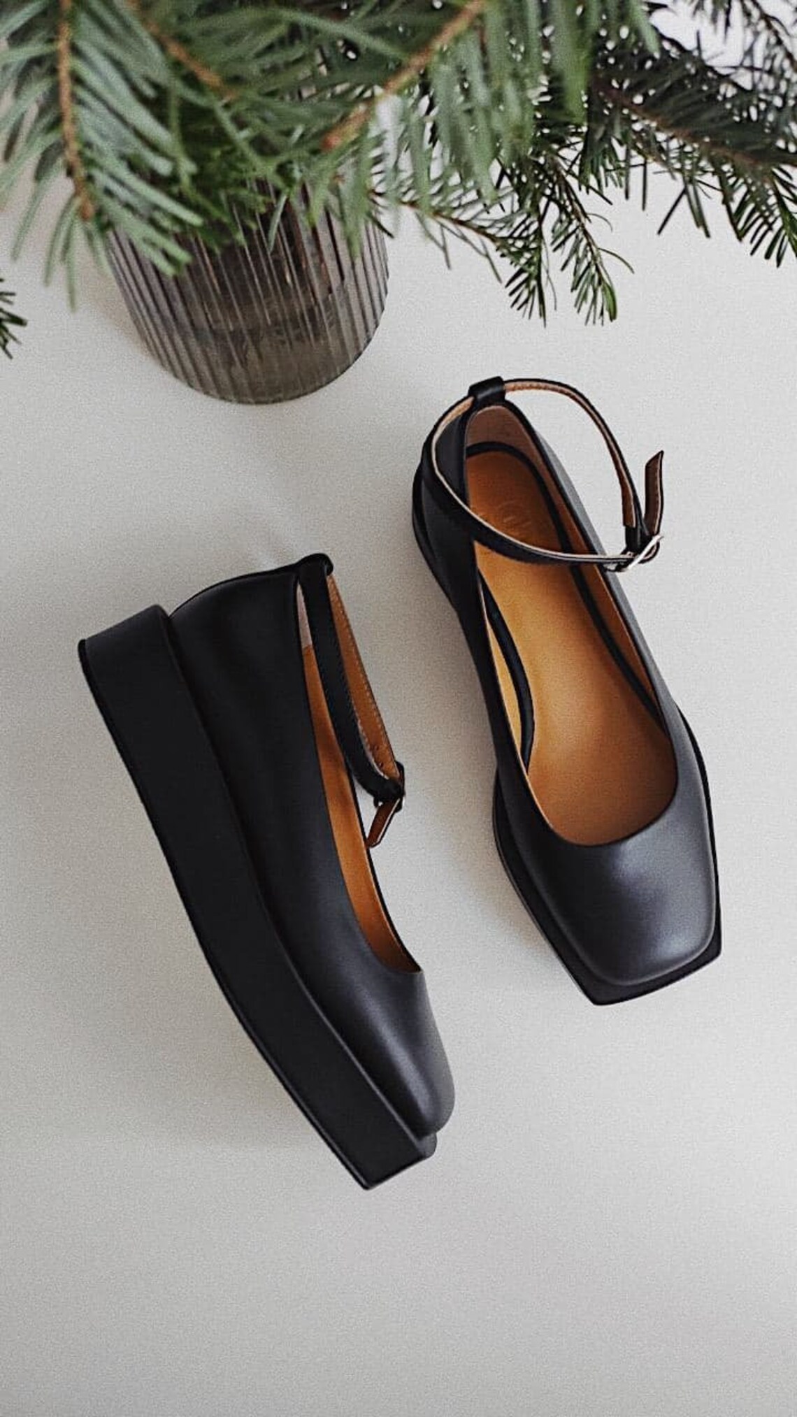 white platform mary jane shoes